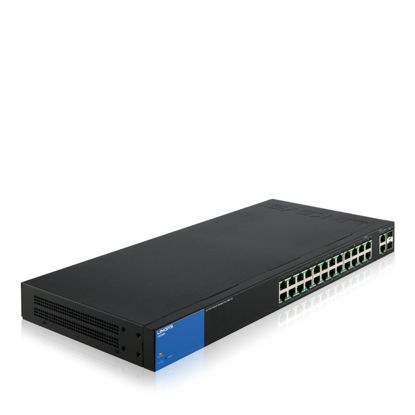 图片 Linksys Business LGS326MP PoE+ Smart 24 Port Gigabit Network Switch + 2X Gigabit SFP/RJ45 Combo Ports (384W)